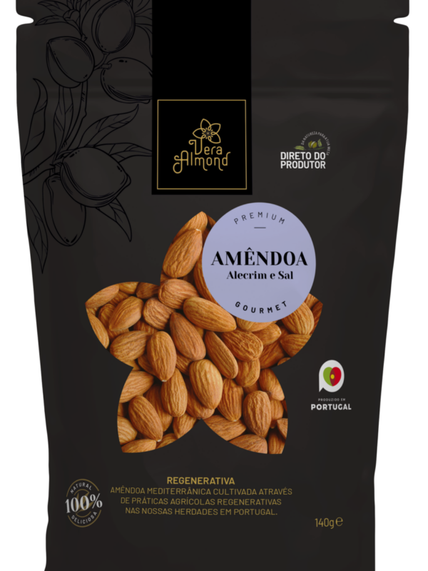 Amendoa C Alecrim E Sal 140g Vera Almond Frente Selo Sda